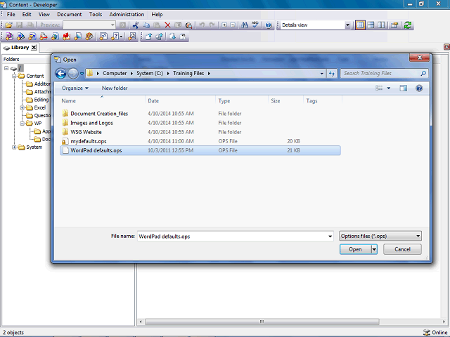 Screen image of this step