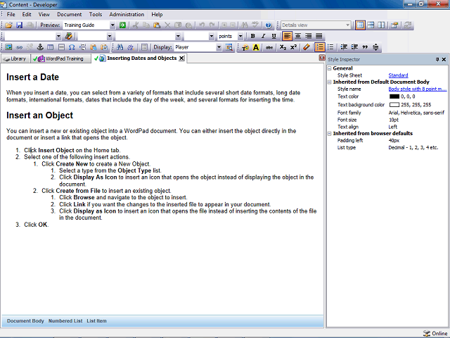 Screen image of this step
