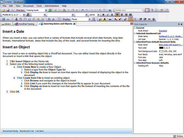 Screen image of this step