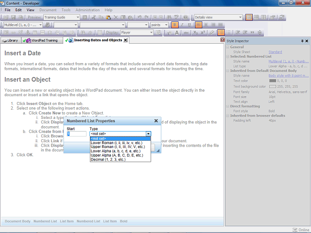 Screen image of this step