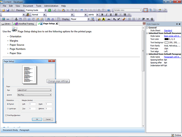 Screen image of this step