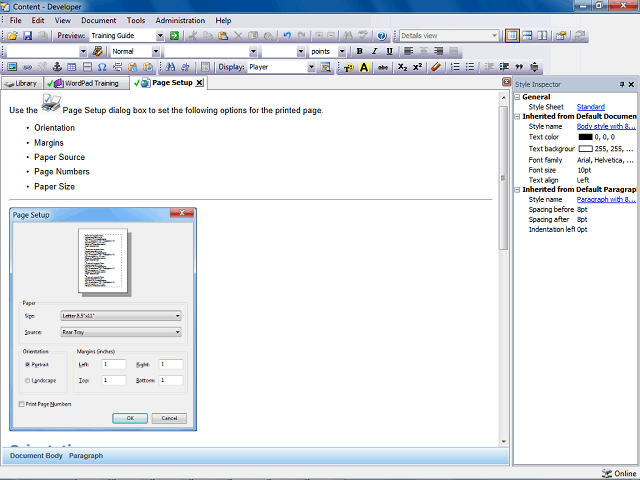 Screen image of this step