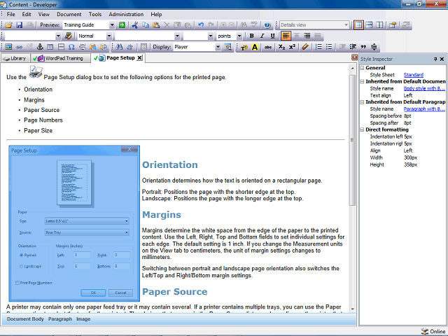 Screen image of this step