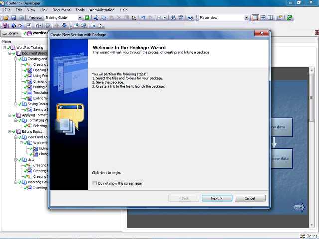 Screen image of this step