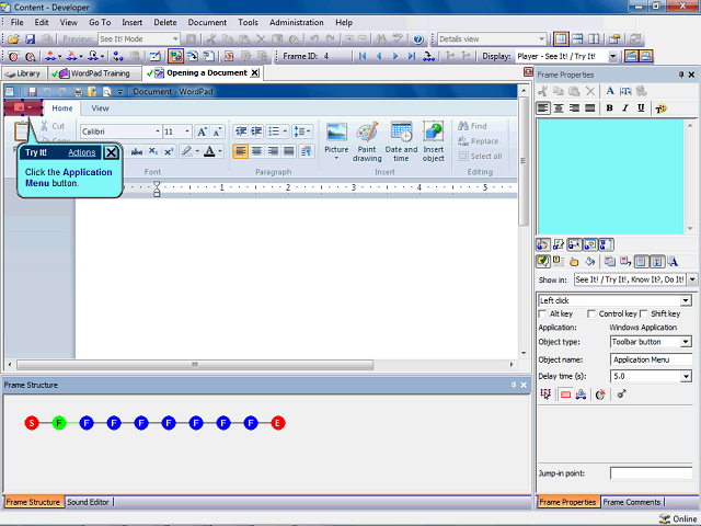 Screen image of this step