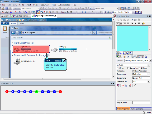 Screen image of this step