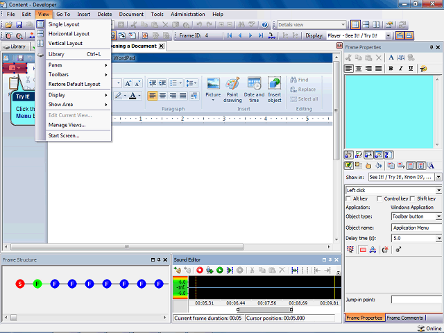 Screen image of this step