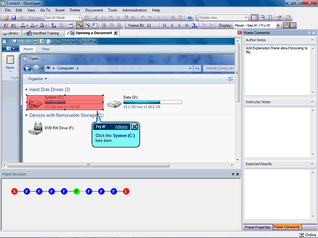 Screen image of this step