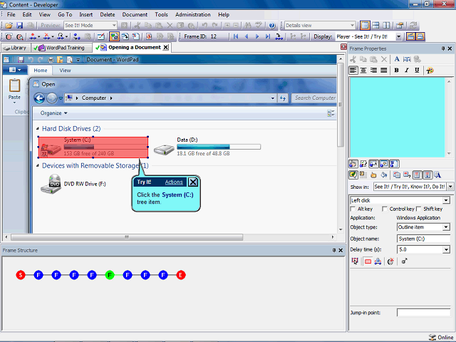 Screen image of this step