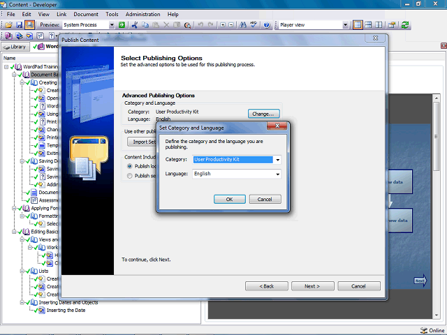 Screen image of this step