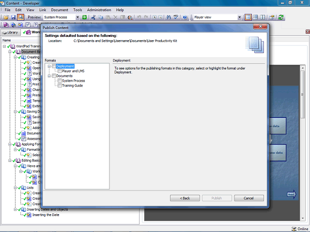 Screen image of this step