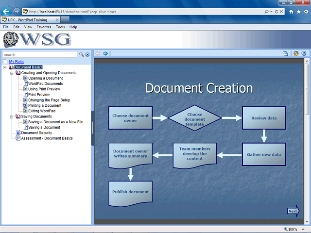 Screen image of this step