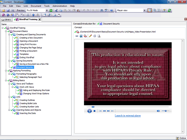 Screen image of this step