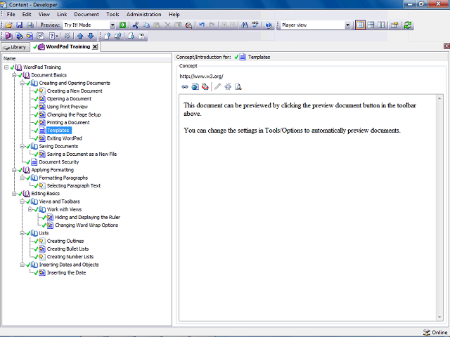 Screen image of this step