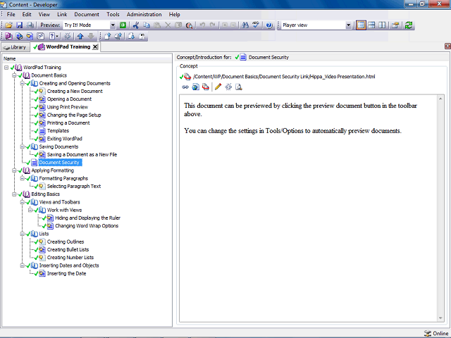 Screen image of this step