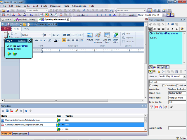 Screen image of this step