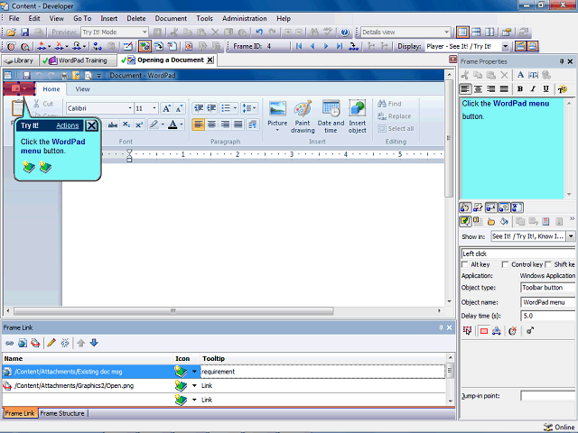Screen image of this step