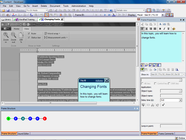 Screen image of this step
