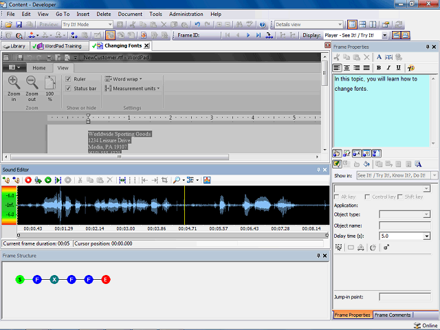Screen image of this step