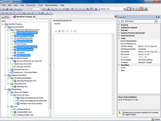 Screen image of this step