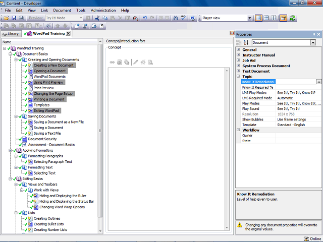 Screen image of this step