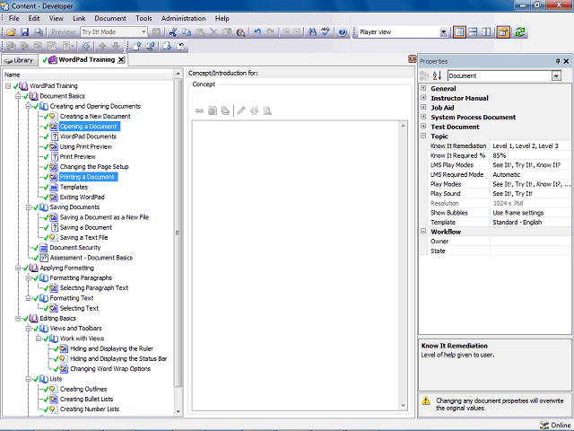 Screen image of this step
