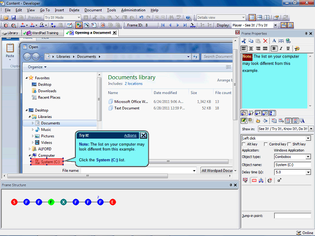 Screen image of this step