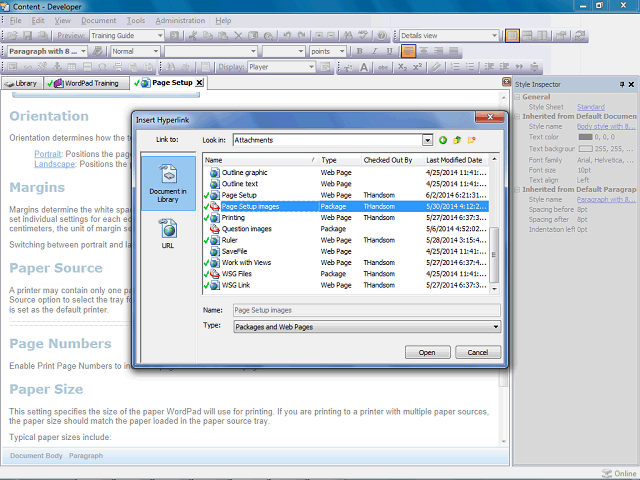 Screen image of this step