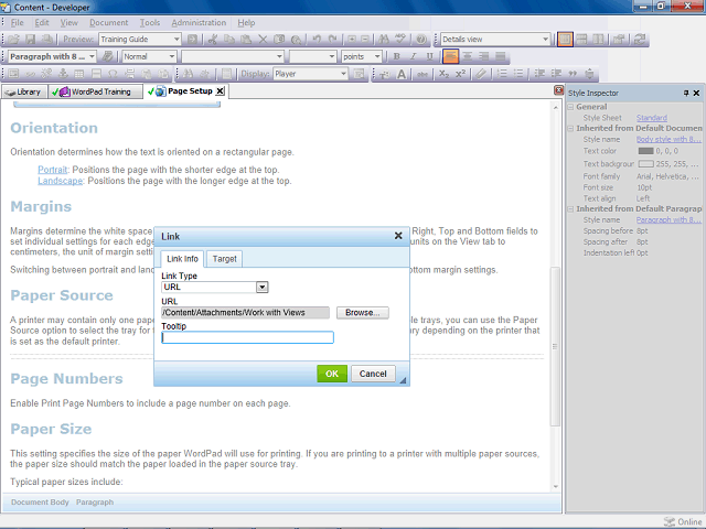 Screen image of this step