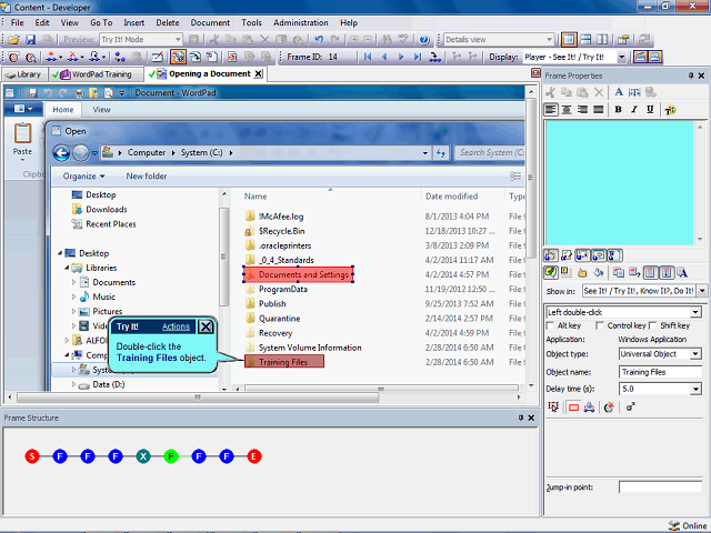 Screen image of this step
