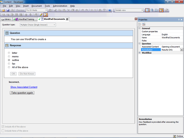 Screen image of this step