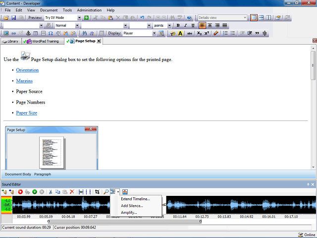 Screen image of this step