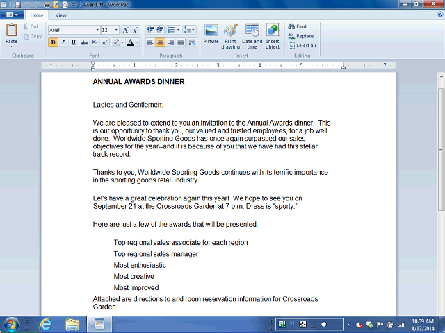 Screen image of this step