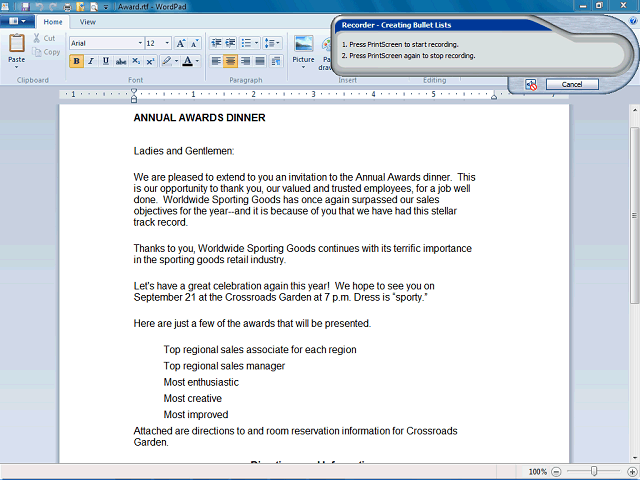 Screen image of this step