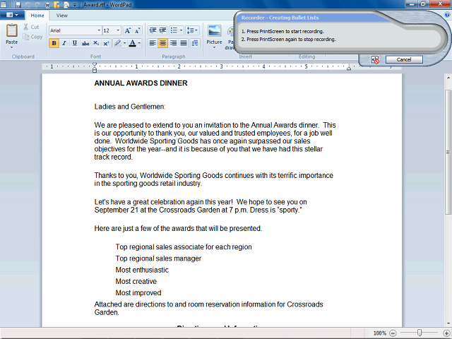 Screen image of this step