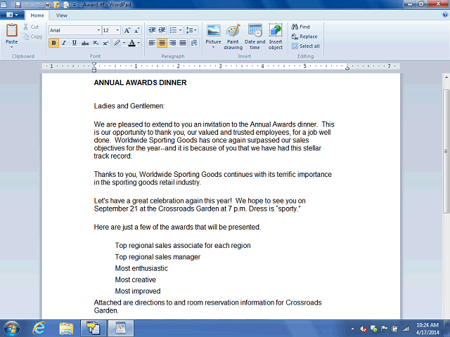 Screen image of this step