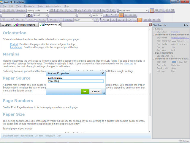 Screen image of this step