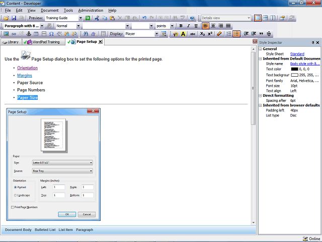 Screen image of this step