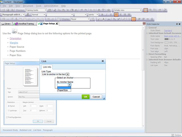 Screen image of this step