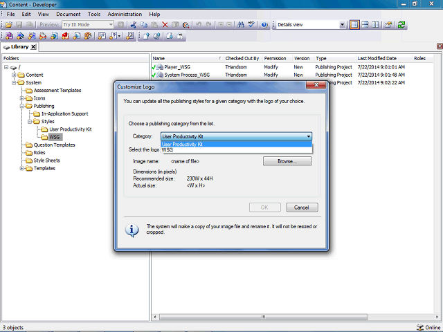 Screen image of this step
