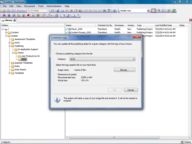 Screen image of this step