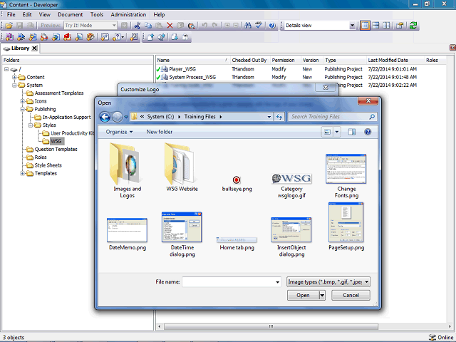 Screen image of this step