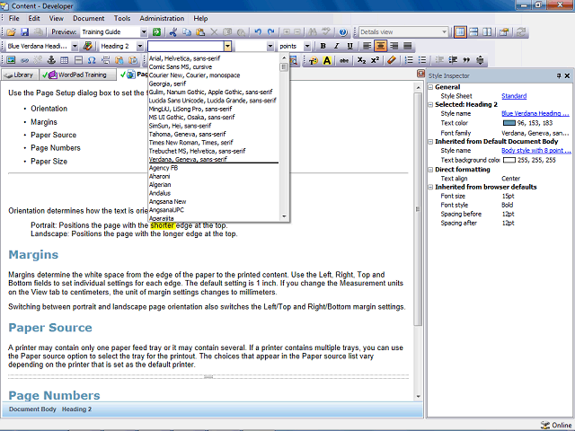 Screen image of this step