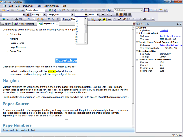 Screen image of this step