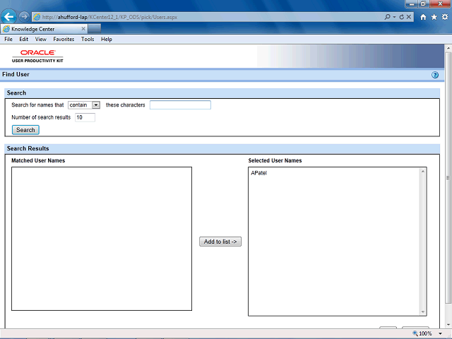 Screen image of this step