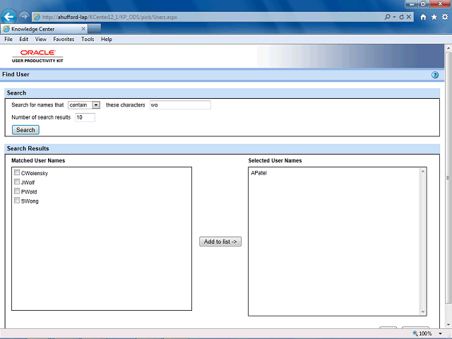 Screen image of this step
