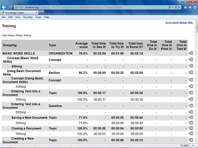 Screen image of this step
