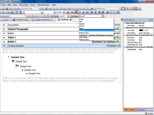 Screen image of this step