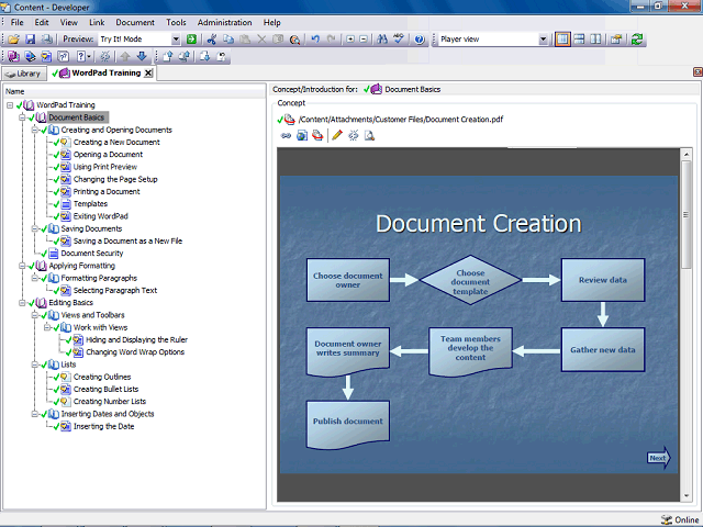 Screen image of this step