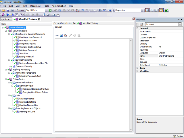 Screen image of this step